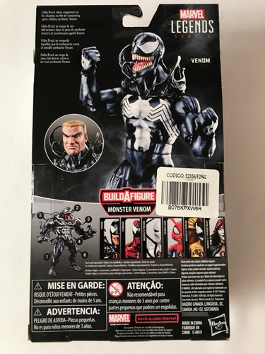 Venom Figura 6 Pulgadas Marvel Legends Symbiote Eddie Brock (Usado)