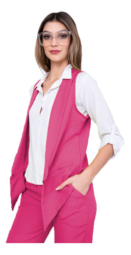 Chaleco Sastrero Mujer Blazer Sastreria Moda Dama