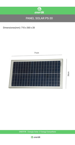 Kit Panel Solar 30w Regulador 5a Bateria 12v 9ah Cuotas