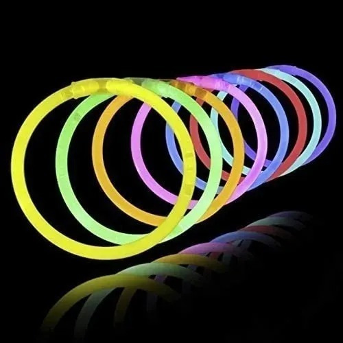 50 Pulseras Luminosas Fluorescentes Neón Fiesta Eventos