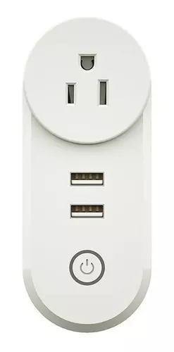 Interruptor de enchufe inteligente USB dual ZigBee 3.0, enchufe de la UE  (blanco)