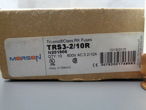 New Lot Ferraz Shawmut Trs3-2/10r Amp Fuses Frsr3 2/10 Bbd