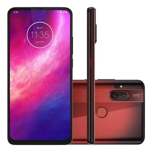 Motorola One Hyper Dual SIM 128 GB dark amber 4 GB RAM - Aceitável (Recondicionado)