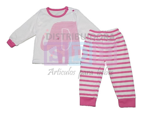 Pijama Para Bebe Niño Niña Elefante Varios Colores 2 Pzas 