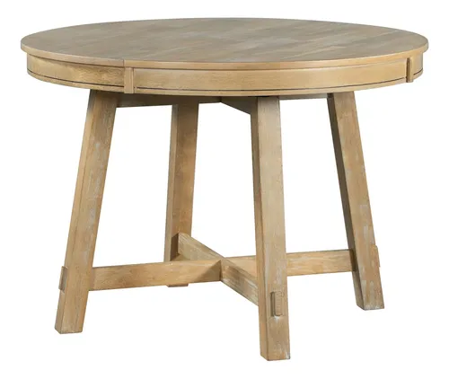 Mesa De Comedor Redonda Lumisol Con Hoja Extensible 42-58