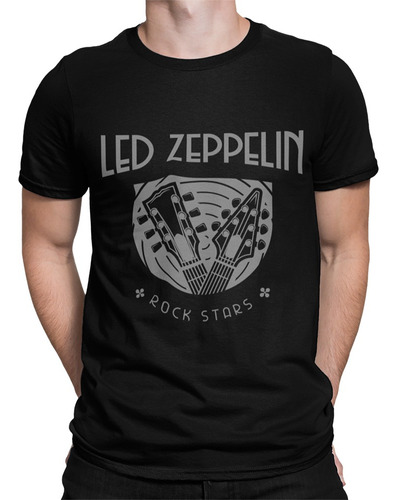 Polera Rock Bandas Led Zeppelin Guitarras Ters Textil