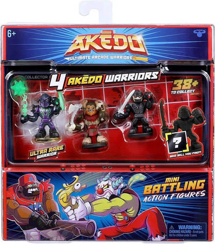 Akedo Ultimate Arcade Warrior Pack Lujo 4 Fig 14225 Srj