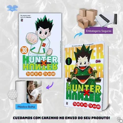 Hunter X Hunter Mangá Volume 1 Ao 38 - Coleção Completa Em Hunter X Hunter Mangá Volume 1 Ao 38 - Coleção Completa Em