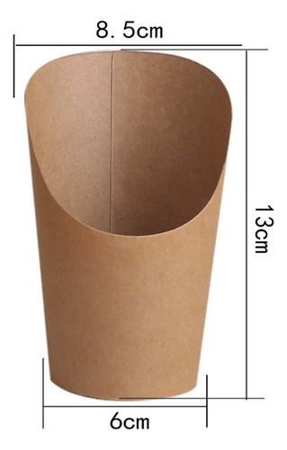 50 Uds. De Vasos De Papel Kraft Para Gofres De Huevo,