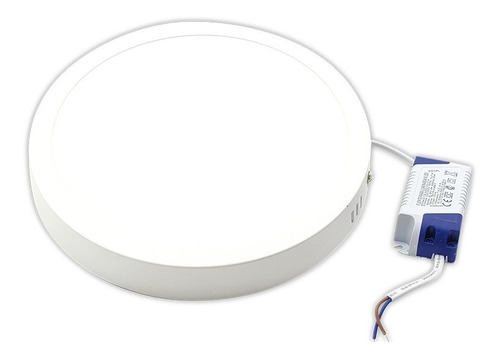 Artefacto Led Redondo Aplicar 20w Luz Día/luz Cálida Tbcin