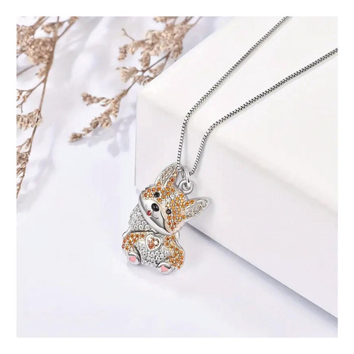 Collares De Perritos De Raza, Mxoke-005, 5pzas, Corgi, Plata Color Plata Naranja