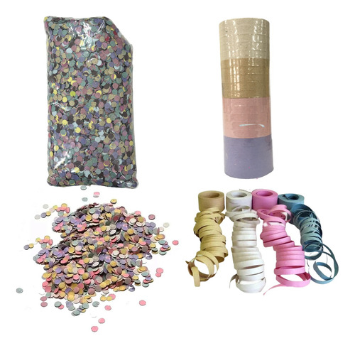 Super Kit Confete E Serpentina Para Carnaval