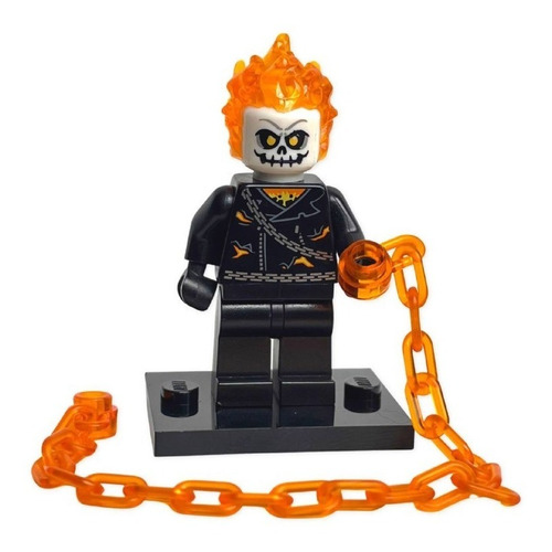 Imagen 1 de 7 de Lego Minifigura Ghost Rider Super Heroes 76058