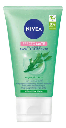 Gel Nivea Limpiador Facial Purificante Efecto Mate 150 Ml