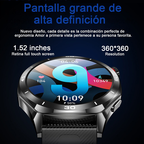 Reloj Inteligente Amoled Bluetooth Llamada Deportivo