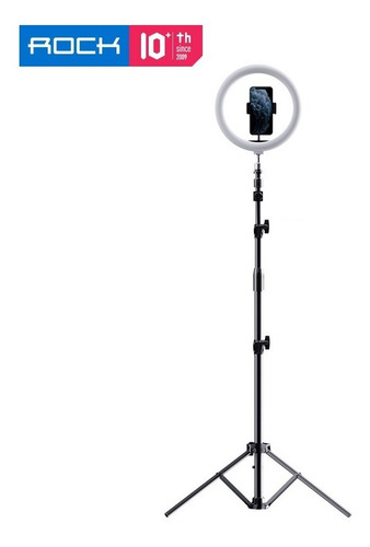 Ring Light Com Tripé De Chão/mesa E Controle Bluetooth Rock