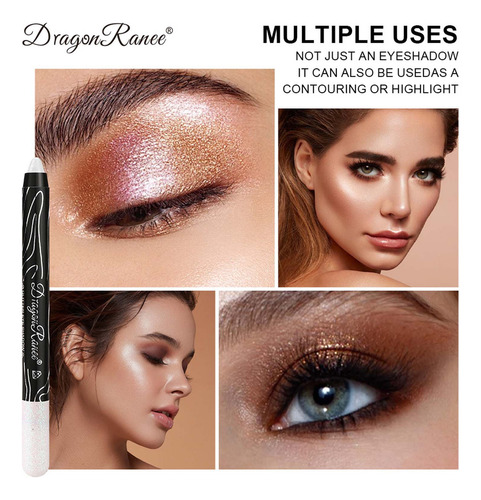 Juego De 12 Lápices De Sombra De Ojos Multicolor Creamy L