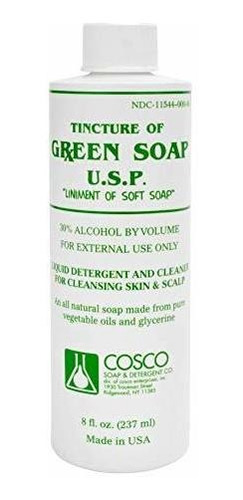 Jabón Líquido Verde Puro Cosco Para Tatuajes, 8 Oz.