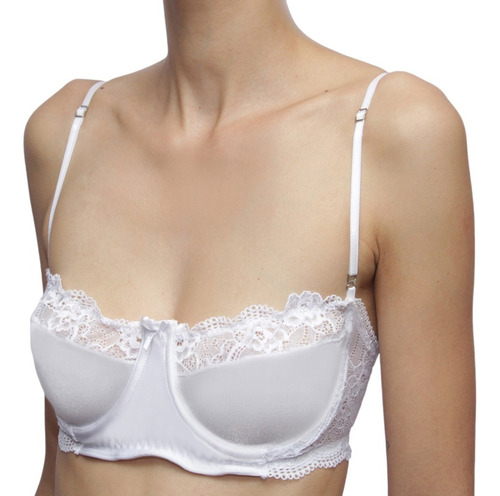 Corpiño Strapless Aline De Lycra® Y Puntilla