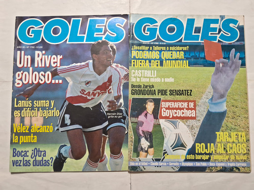 Goles Año 1993 Lote De 11 Revistas. Se Vende Lote Completo (Usado)