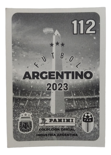 Futbol Argentino 2023 Panini - Jugadores Boca Juniors 112- Bruno Valdez