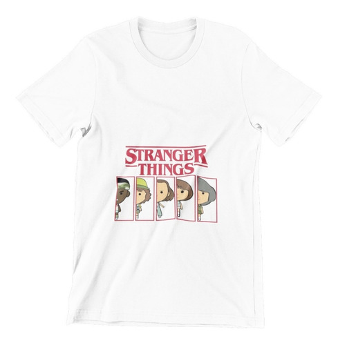 Polera Unisex Stranger Things Hellfire Perfil Estampada 