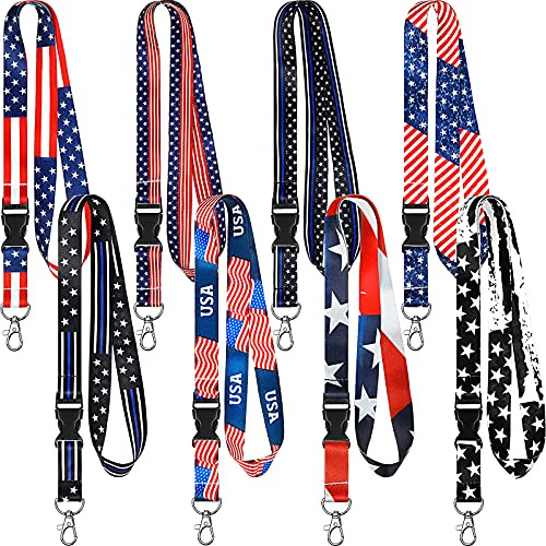 8 Piezas Key Lanyard Id Lanyards Correa De Cuello Key Qrdrq