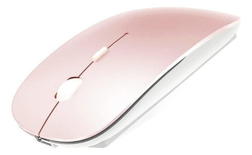 Mouse Sem Fio Recarregável Mb Tech 3200 Dpi 4 Botões Cor Rosa