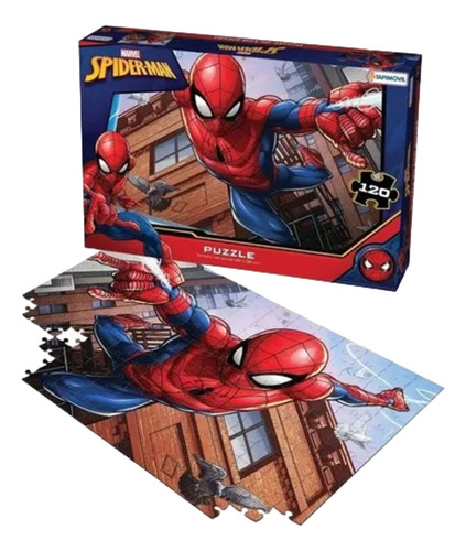 Puzzle Rompecabeza Spiderman 120 Piezas Tapimovil Vsp03230