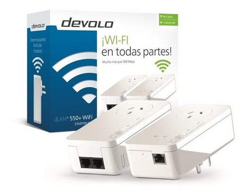 Imagen 2 de 10 de Kit Para Navegar Por Lan Y Wi-fi Usa Red Eléctrica Devolo