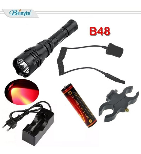 Pack Premium Brinyte B48 Led Xp-e Rojo Vivo - Envío Gratis!+