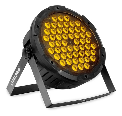 Imagen 2 de 9 de Cañón Led Par 54 Led X 3w Rgb + Ambar Full Color - Steelpro