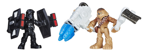 Figura Playskool Star Wars Galactic Heroes Chewbacca Y Pilot