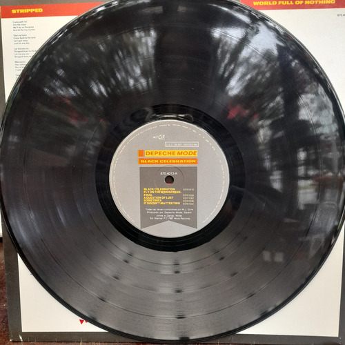 Vinil Lp Depeche Mode Black Celebration, Encarte, Ótimo