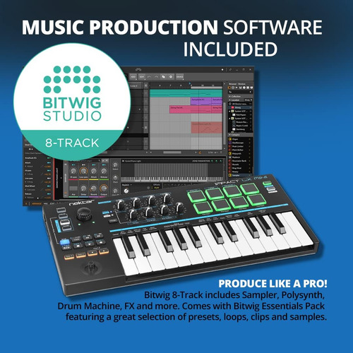 Nektar Impact Lx Mini Teclado Controlador Midi Usb Con Daw