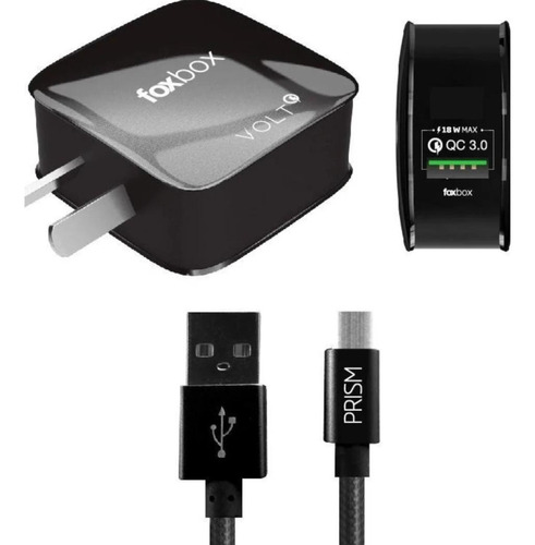 Cargador Tipo C Qualcomm Quick Charge 1 Usb Foxbox 