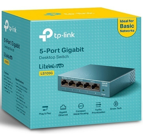 Switch Tp-link Gigabit Ethernet 5 Puertos 10/100/1000mbps