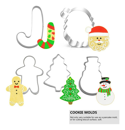 5 Moldes Para Galletas Para Hornear Galletas De Navidad.