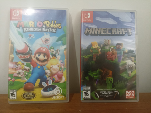 Juegos Nintendo Switch - Mario Rabbids Y Minecraft