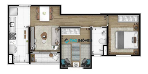 Apartamento Para Venda Com 45 Metros Quadrados No Jardim São Vicente Em Campinas - Sp. - Ap2338