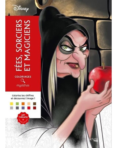 Livro De Colorir Mistérios Disney Fées, Sorciers Et Magiciens Encadernado Sulfite 90 Gramas