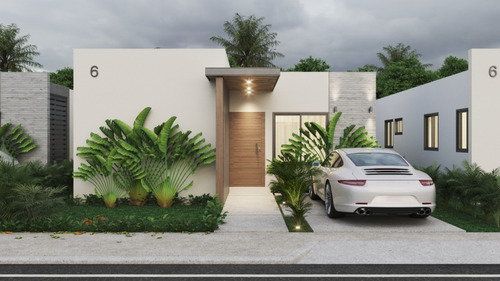 Imagen 2 de 15 de Villa En Venta En Punta Cana Desde Us$95,000 En Residencial Cerrado Con Piscina Tipo Playa Desde 68 Metros Cuadrados En Adelante Excelente Para Inversión Y Vacacionar
