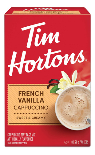 Tim Hortons Paquetes De Capuchino De Vainilla Francesa, Capu