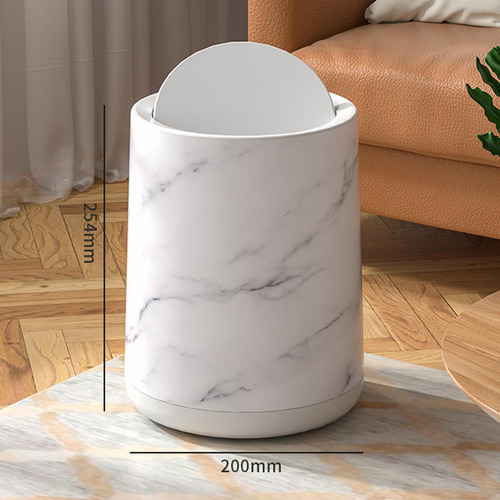 Papelera De Mármol Para Baño, Diseño Minimalista
