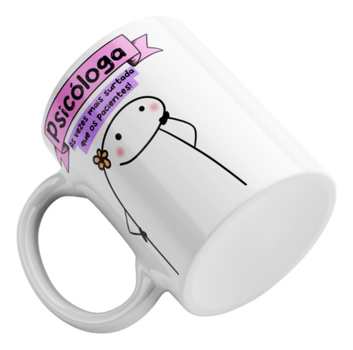 Imagem 5 de 7 de Caneca Flork Profissão Psicologia Profissão Chinelo Bombom
