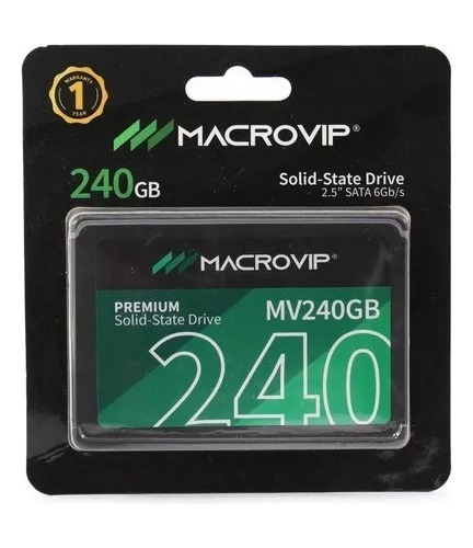 Hd Ssd Macrovip 240gb De 2.5 Sata 3 - Mv240gb Preto
