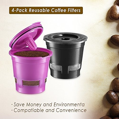 Filtro De Cafe Reutilizable De 4 Paquetes De Chulux Para Ca