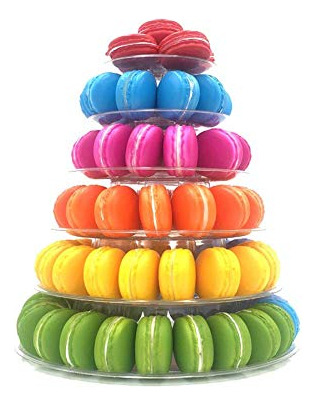 Candora De 6 Capas Redondo Macaron Torre De Pastel De Bx9nq