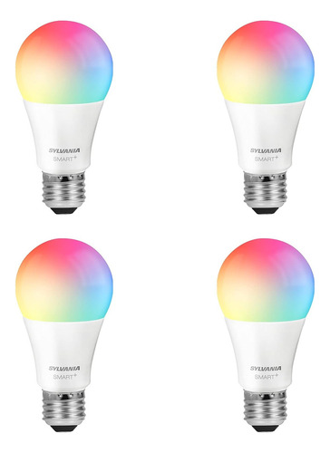 Set 4 Bombillos Led Smart Wifi Alexa Sylvania Rgb Blanco