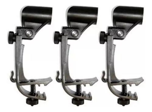 Pack X 3 Samson Dmc100 Clamp Soporte Micrófono Para Batería.